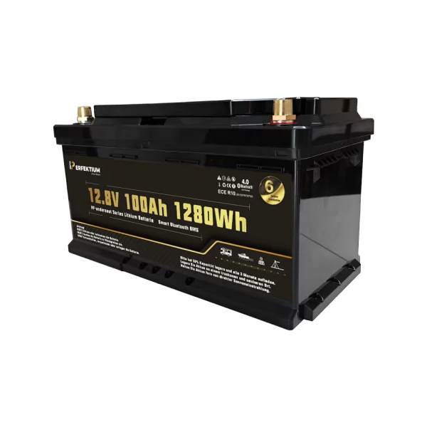 Perfektium PF-Serie LiFePO4-Lithiumbatterie 12,8 V 100 Ah, Smart-BMS mit Bluetooth, Wohnmobil-Untersitzbatterie Perfektium PF-Serie LiFePO4-Lithiumbatterie 12,8 V 100 Ah, Smart-BMS mit Bluetooth, Wohnmobil-Untersitzbatterie