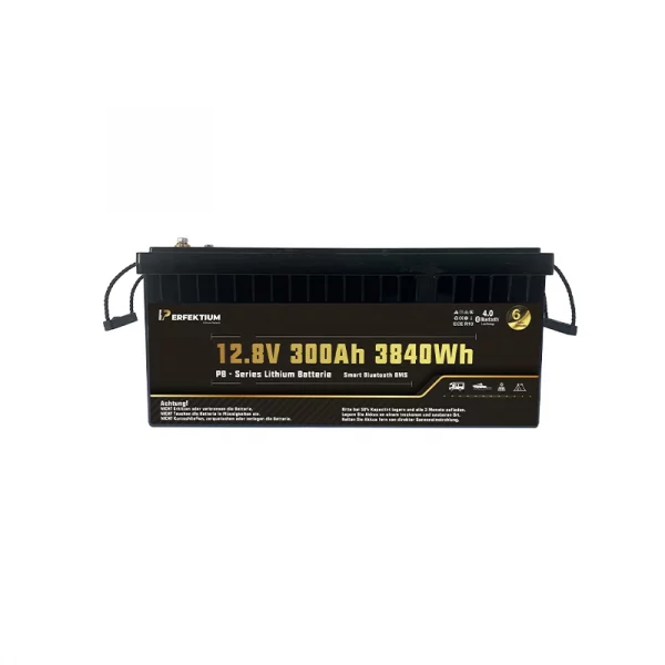 Perfektium LiFePO4-Lithiumbatterie 12 V 300 Ah PRO, Smart-BMS mit Bluetooth Perfektium LiFePO4-Lithiumbatterie 12 V 300 Ah PRO, Smart-BMS mit Bluetooth