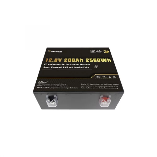 Perfektium PF-Serie LiFePO4-Lithiumbatterie 12,8 V 200 Ah, Smart-BMS mit Bluetooth, Wohnmobil-Untersitzbatterie mit Heizung Perfektium PF-Serie LiFePO4-Lithiumbatterie 12,8 V 200 Ah, Smart-BMS mit Bluetooth, Wohnmobil-Untersitzbatterie mit Heizung