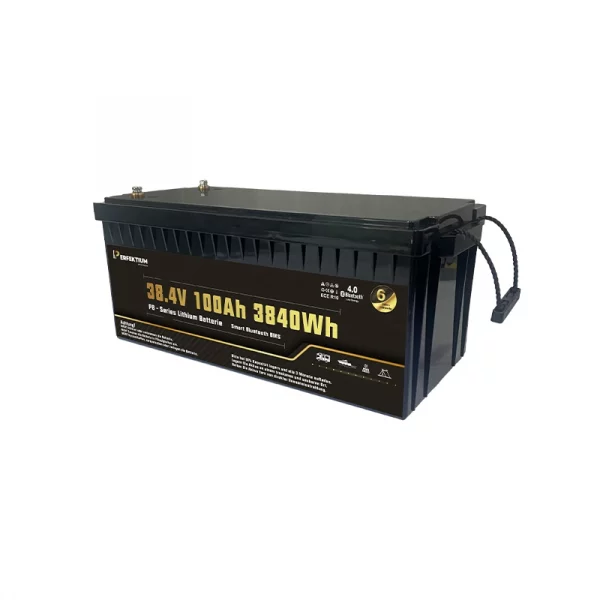 Perfektium PB-Serie LiFePO4-Lithiumbatterie 38,4 V 100 Ah, Smart-BMS mit Bluetooth Perfektium PB-Serie LiFePO4-Lithiumbatterie 38,4 V 100 Ah, Smart-BMS mit Bluetooth