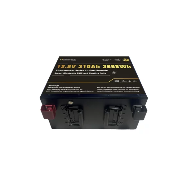 Perfektium LiFePO4-Lithiumbatterie 12 V 310 Ah, Untersitzbatterie, Smart-BMS mit Bluetooth und Heizung Perfektium LiFePO4-Lithiumbatterie 12 V 310 Ah, Untersitzbatterie, Smart-BMS mit Bluetooth und Heizung