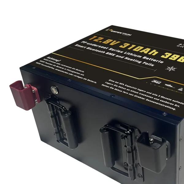Perfektium LiFePO4-Lithiumbatterie 12 V 310 Ah, Untersitzbatterie, Smart-BMS mit Bluetooth und Heizung Perfektium LiFePO4-Lithiumbatterie 12 V 310 Ah, Untersitzbatterie, Smart-BMS mit Bluetooth und Heizung