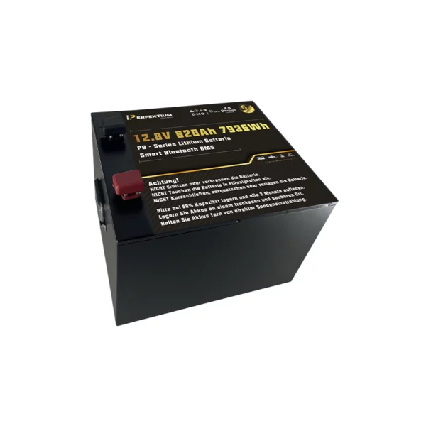 Perfektium LiFePO4-Lithiumbatterie 12 V 620 Ah, Smart-BMS mit Bluetooth Perfektium LiFePO4-Lithiumbatterie 12 V 620 Ah, Smart-BMS mit Bluetooth