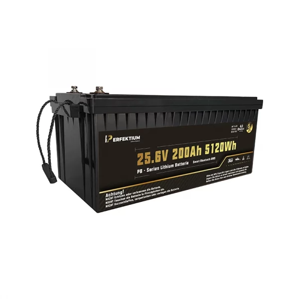 Perfektium PB-Serie LiFePO4-Lithiumbatterie 25,6 V 200 Ah, Smart-BMS mit Bluetooth Perfektium PB-Serie LiFePO4-Lithiumbatterie 25,6 V 200 Ah, Smart-BMS mit Bluetooth