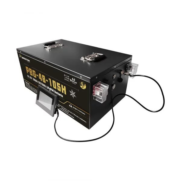 Perfektium PBG-Serie LiFePO4-Lithiumbatterie 51,2 V 105 Ah, Smart-BMS mit Bluetooth, Golfwagenbatterie mit Heizung Perfektium PBG-Serie LiFePO4-Lithiumbatterie 51,2 V 105 Ah, Smart-BMS mit Bluetooth, Golfwagenbatterie mit Heizung