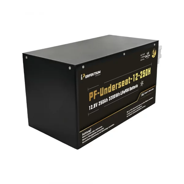 Perfektium PF-Serie LiFePO4-Lithiumbatterie 12,8 V 250 Ah, Smart-BMS mit Bluetooth, Wohnmobil-Untersitzbatterie mit Heizung Perfektium PF-Serie LiFePO4-Lithiumbatterie 12,8 V 250 Ah, Smart-BMS mit Bluetooth, Wohnmobil-Untersitzbatterie mit Heizung