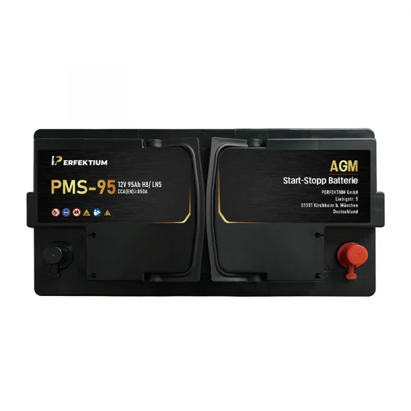 Perfektium PMS-Serie AGM Start-Stopp-Batterie 12 V 95Ah, entwickelt für moderne Fahrzeuge mit hoher Zyklenlebensdauer und wartungsfreiem Betrieb-2